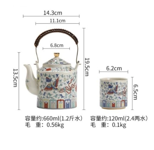 Antique Chinese White Porcelain Teapot Set with Embossed Plum Design for Sale