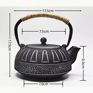27-Fl-Oz-Black-Antique-Pattern-Old-Cast-Iron-Tea-Kettle-and-Cups-Set-for-Sale-1.jpg