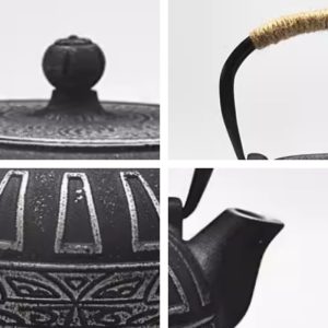 27-Fl-Oz-Black-Antique-Pattern-Old-Cast-Iron-Tea-Kettle-and-Cups-Set-for-Sale-4.jpg