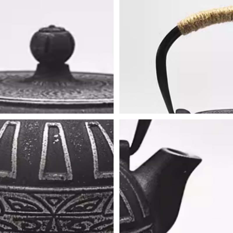 27-Fl-Oz-Black-Antique-Pattern-Old-Cast-Iron-Tea-Kettle-and-Cups-Set-for-Sale-4.jpg