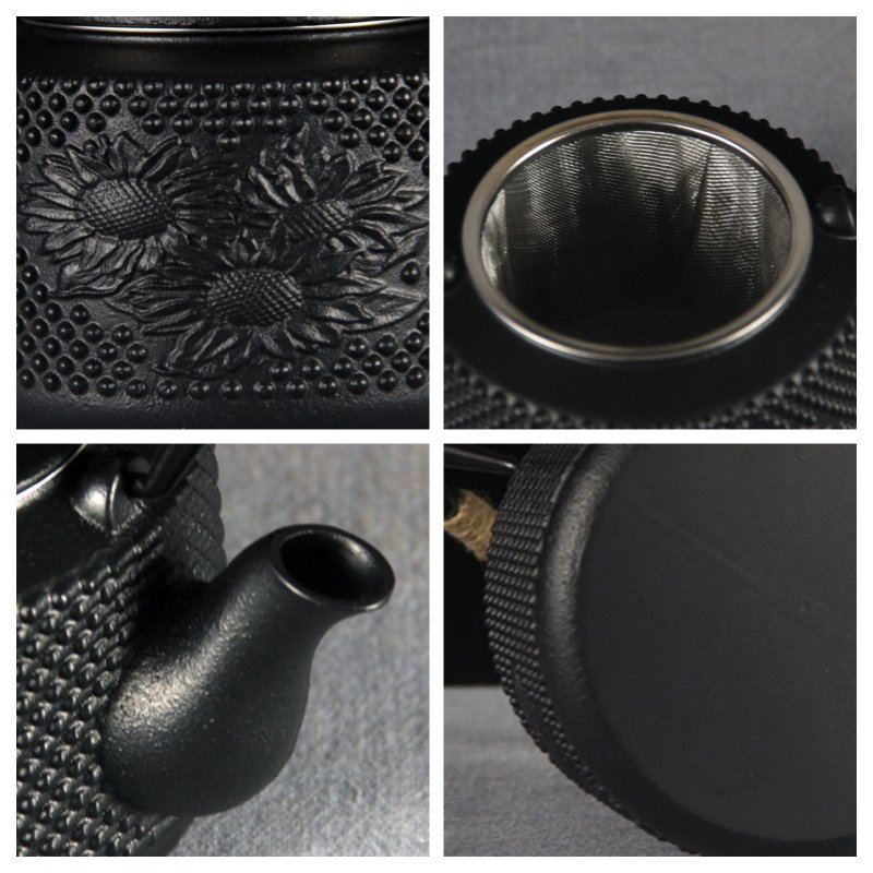 29-Fl-Oz-Black-Vintage-Sunflower-Cast-Iron-Teapot-Set-4.jpg