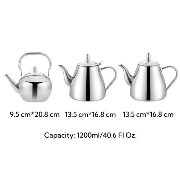 Retro Stainless Steel Gooseneck Teapots Tea Kettle for Stove Various Styles Available - Image 4